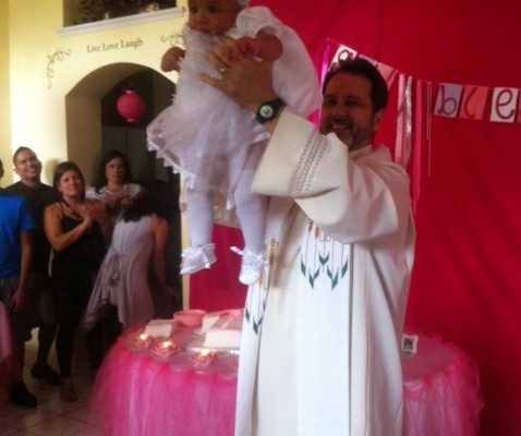 Fr. Chuck Baptism (Layla (2)